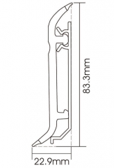PVC F80-D Skirting Board