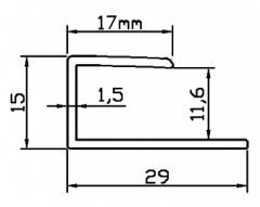 Advanced PVC flooring profile C12