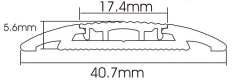 Surface Printed PVC flooring profile YP40