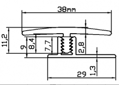 pvc flooring profile BP42-8