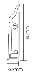 PVC F90-B Skirting Board