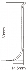PVC F85-B Skirting Board