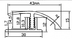 pvc flooring profile BP44-12