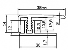 pvc flooring profile BP32-12