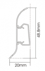 PVC P50-C Skirting board