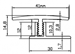 pvc flooring profile BP42-12