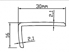 Advanced PVC flooring profile L15