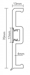PVC F70-B Skirting Board