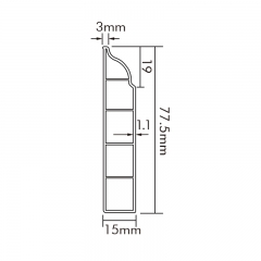 PVC P80-C Skirting Board